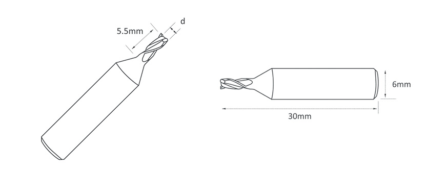 Freza Raise JMA /Sllca 1F (2.5mm)