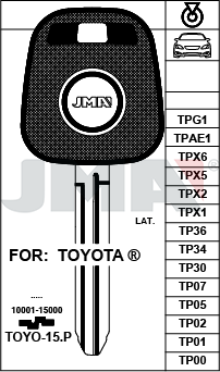 Autoklíč Immo Toyota TOY43