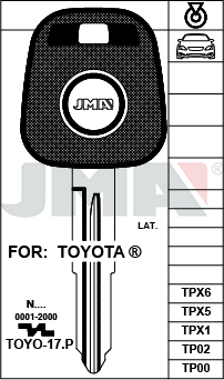 Autoklíč Immo Toyota TOY41